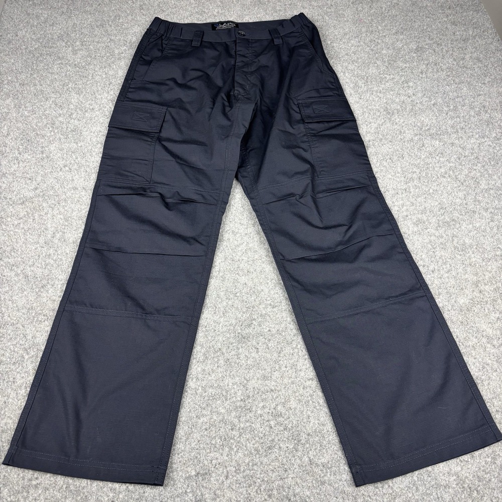 LAPG Core Cargo Pants Mens 32x32 Black Tactical Ripstop Utility‎ Work BDU EUC